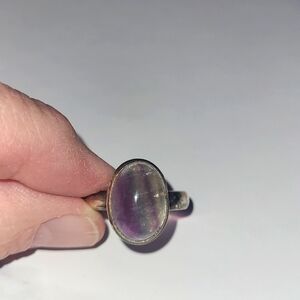 Flourite and Sterling Ring